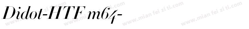 Didot-HTF m64字体转换